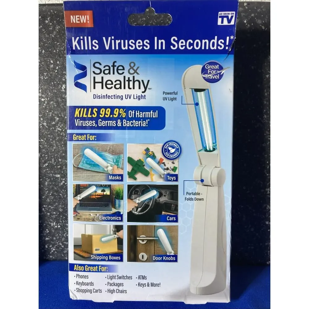 Safe and Healthy Disinfectant UVLight Kills 99.9% Germs, Viruses and Bacteria!